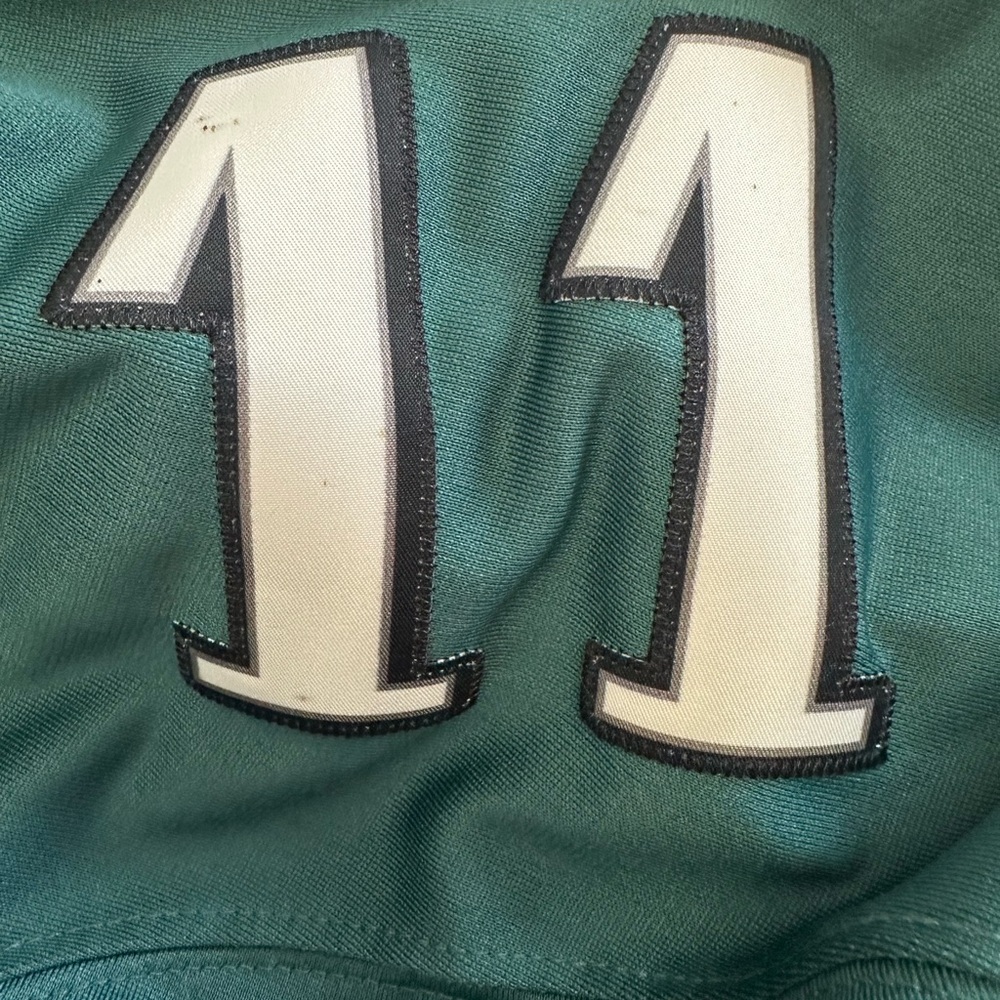 Carson Wentz Philadelphia Eagles Teal NFL Jersey #11 size XL - Picture 6 of 6